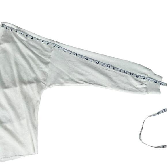 Revolve Lanston White Sweater Cut-Out Back Work Out Outdoor Size Small NWT - Picture 9 of 12